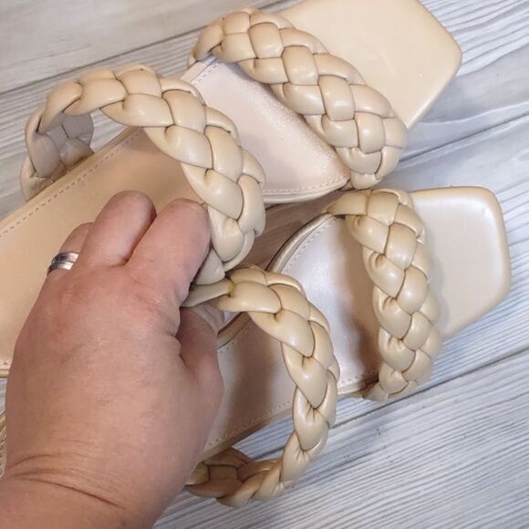 (34-3525) 🔥3/$20🔥 LACUONE Women's Mid Heels Square Toe Block Heeled Sz 8.5 - Picture 9 of 10